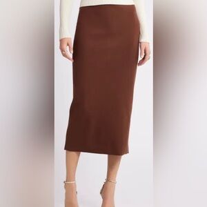 RW&Co new with tag brown midi pencil skrit size 0